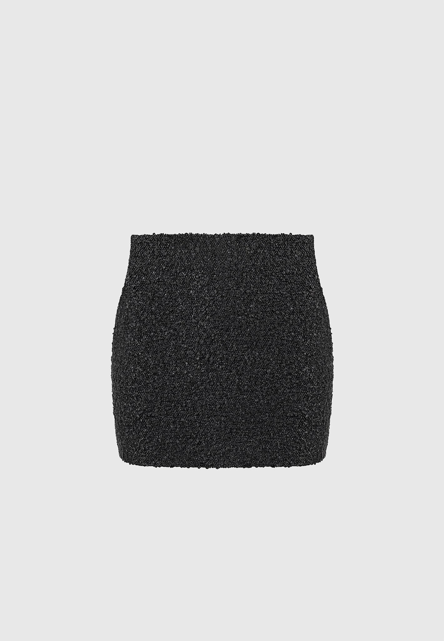 Boucle Mini Skirt - Black