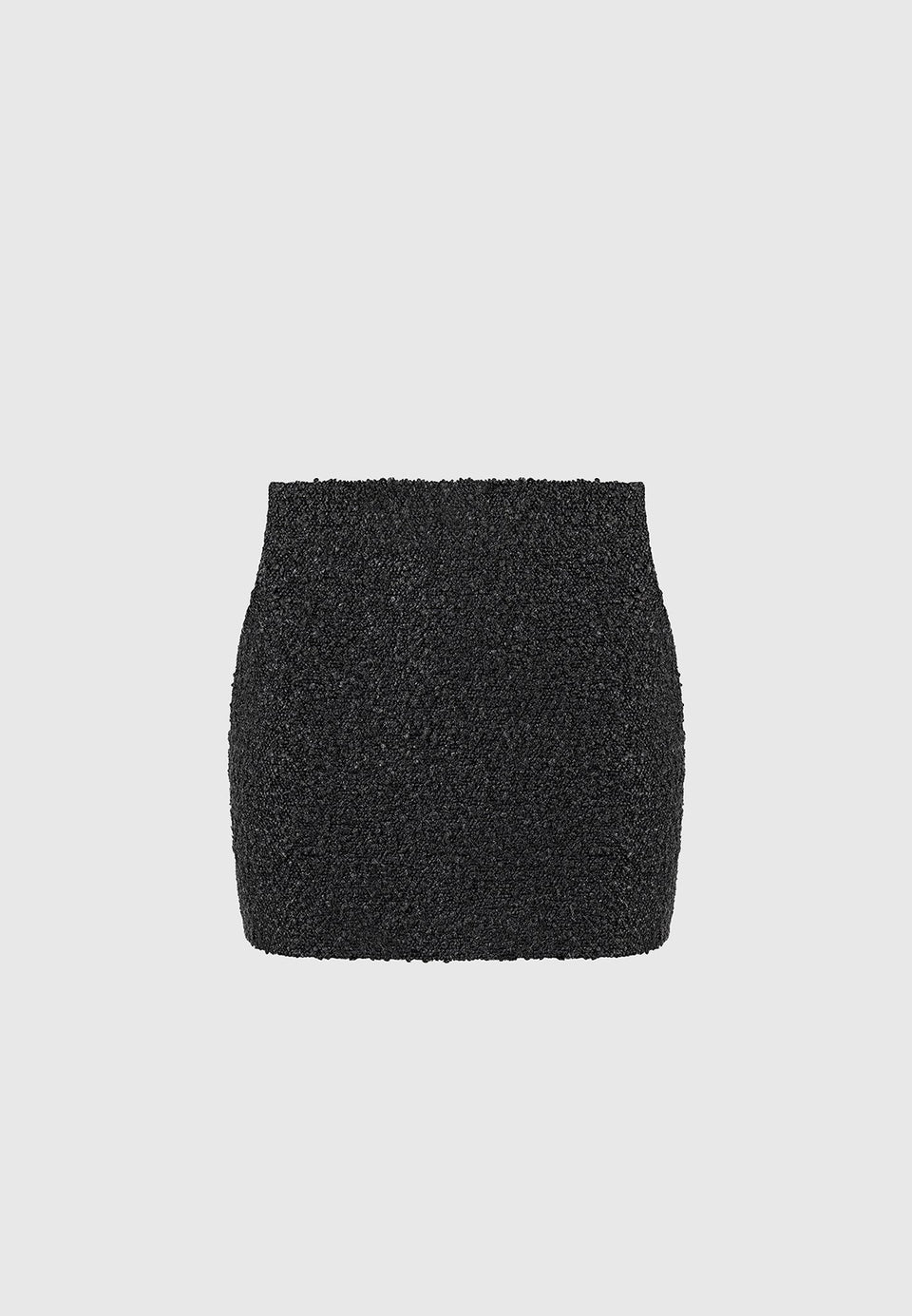 Boucle Mini Skirt - Black