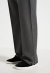 Boris - Relaxed Fit Tailored Button Cuff Trousers - Grey