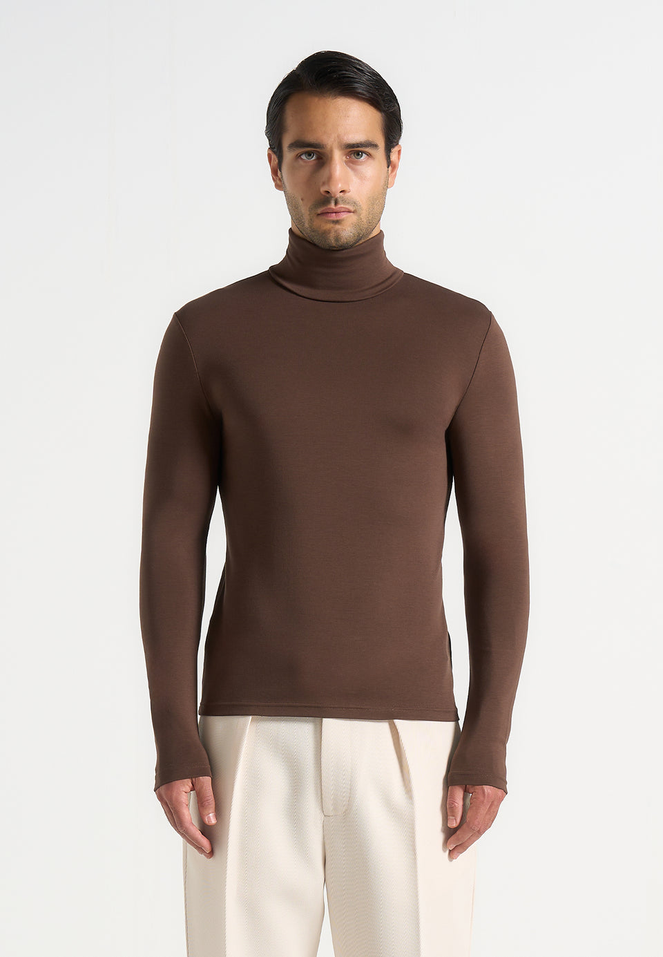 ts006-long-sleeve-roll-neck-top-brown