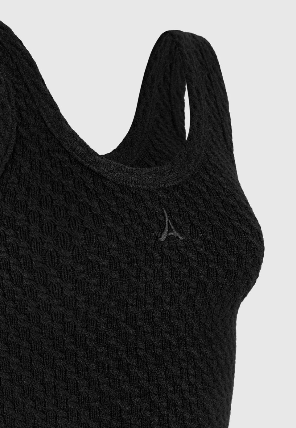 Pearl - Eiffel Knitted Tank Top - Black