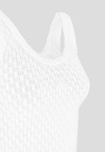 Pearl - Eiffel Knitted Tank Top - White