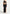 Asymmetric Crochet Knit Cut Out Maxi Dress - Black