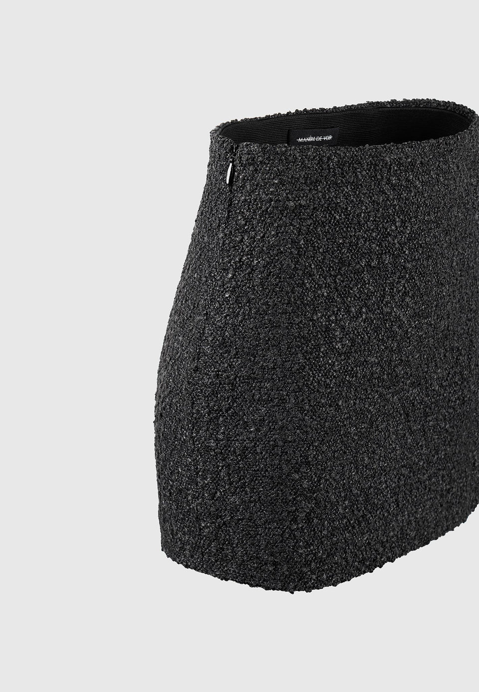 Boucle Mini Skirt - Black
