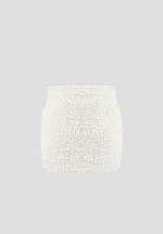 Boucle Mini Skirt - Off White