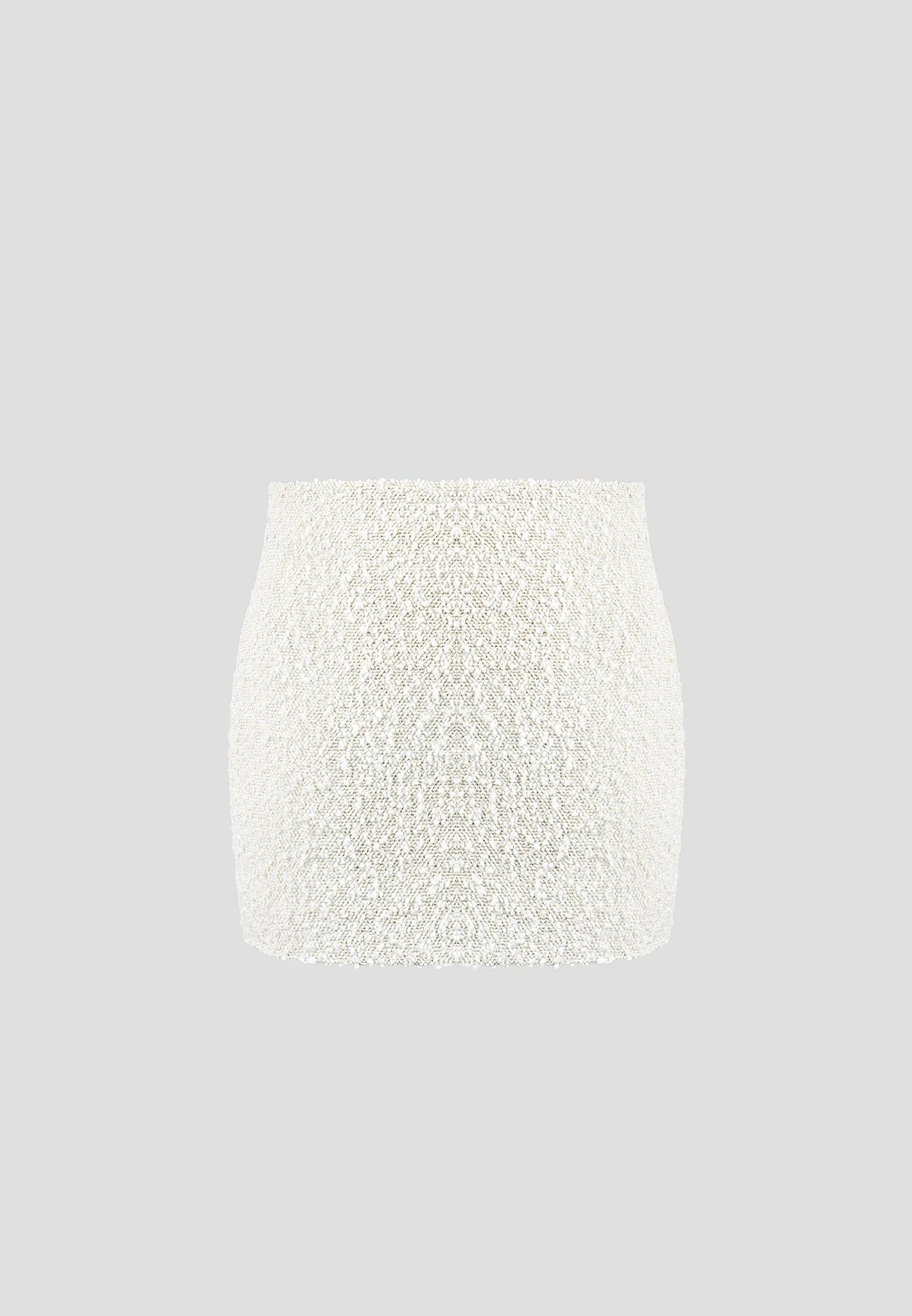 Boucle Mini Skirt - Off White