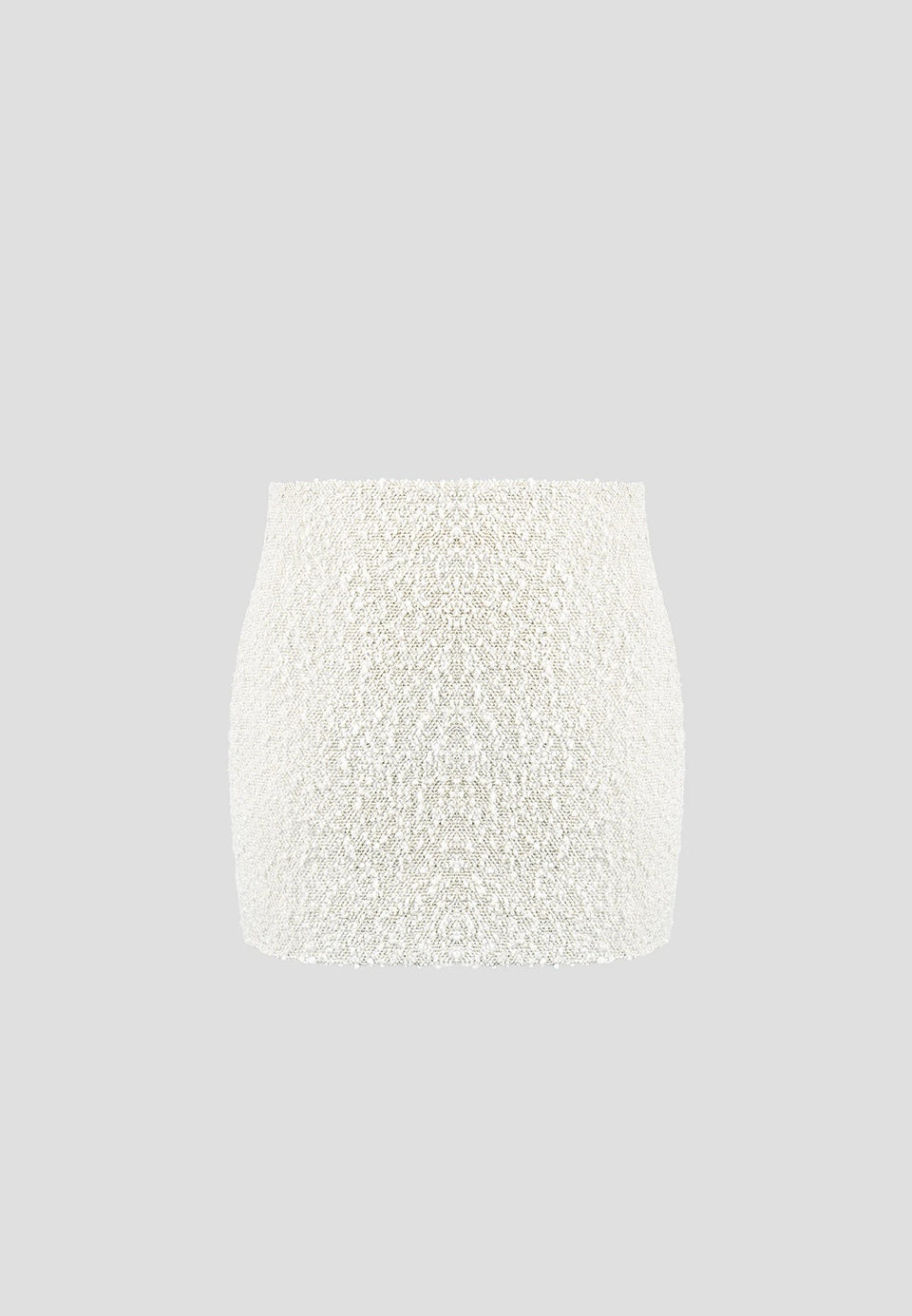Boucle Mini Skirt - Off White
