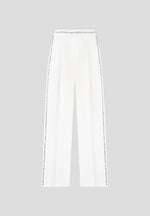 Patricia - Embellished Tailored Trousers - White