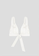 Pleated Eiffel Bralette - Off White