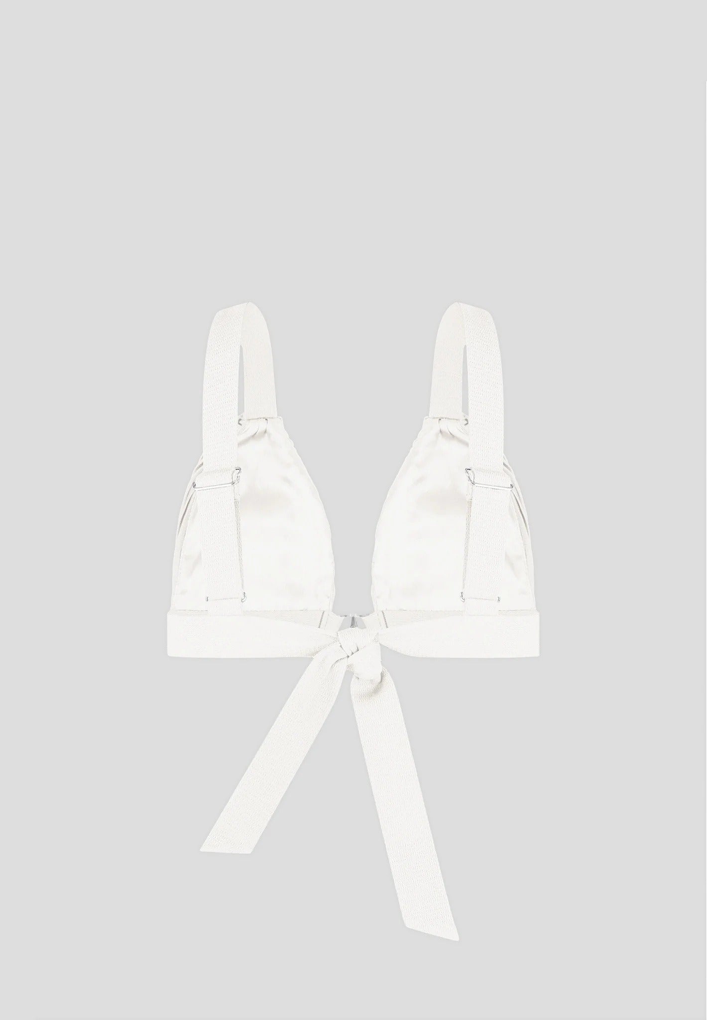 Pleated Eiffel Bralette - Off White