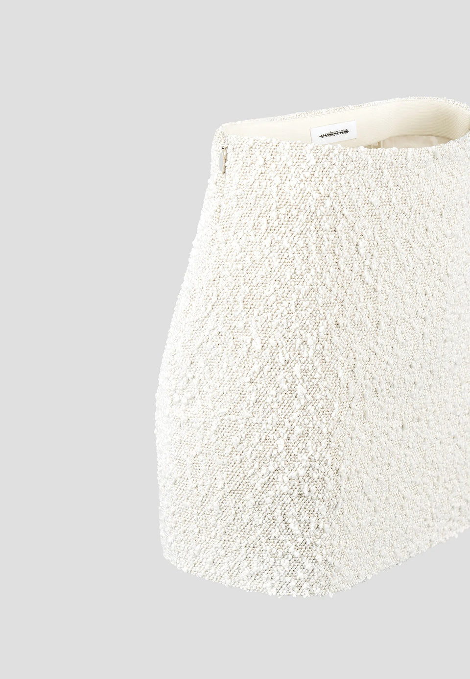 Boucle Mini Skirt - Off White