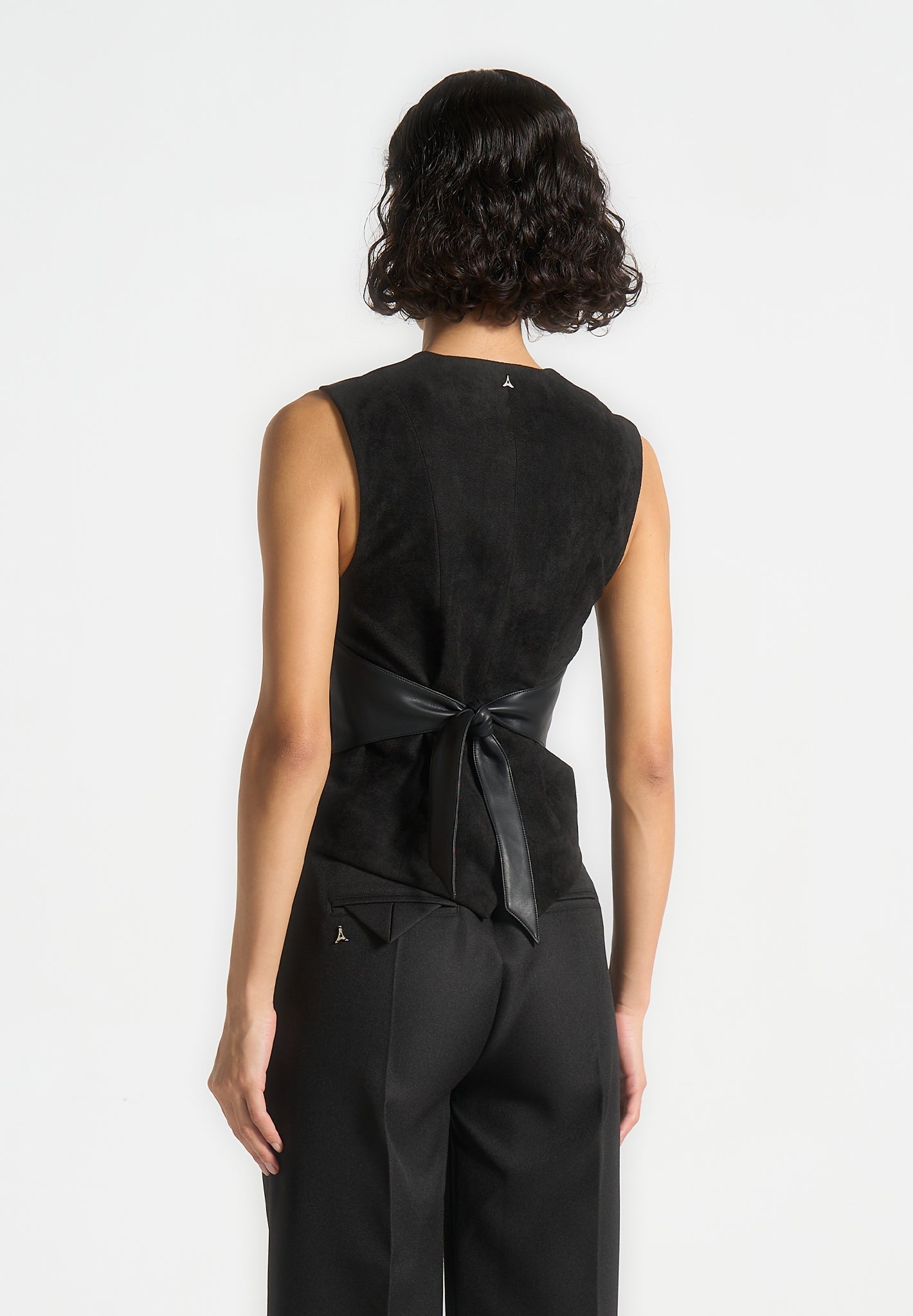christine-suede-cinch-waistcoat-black
