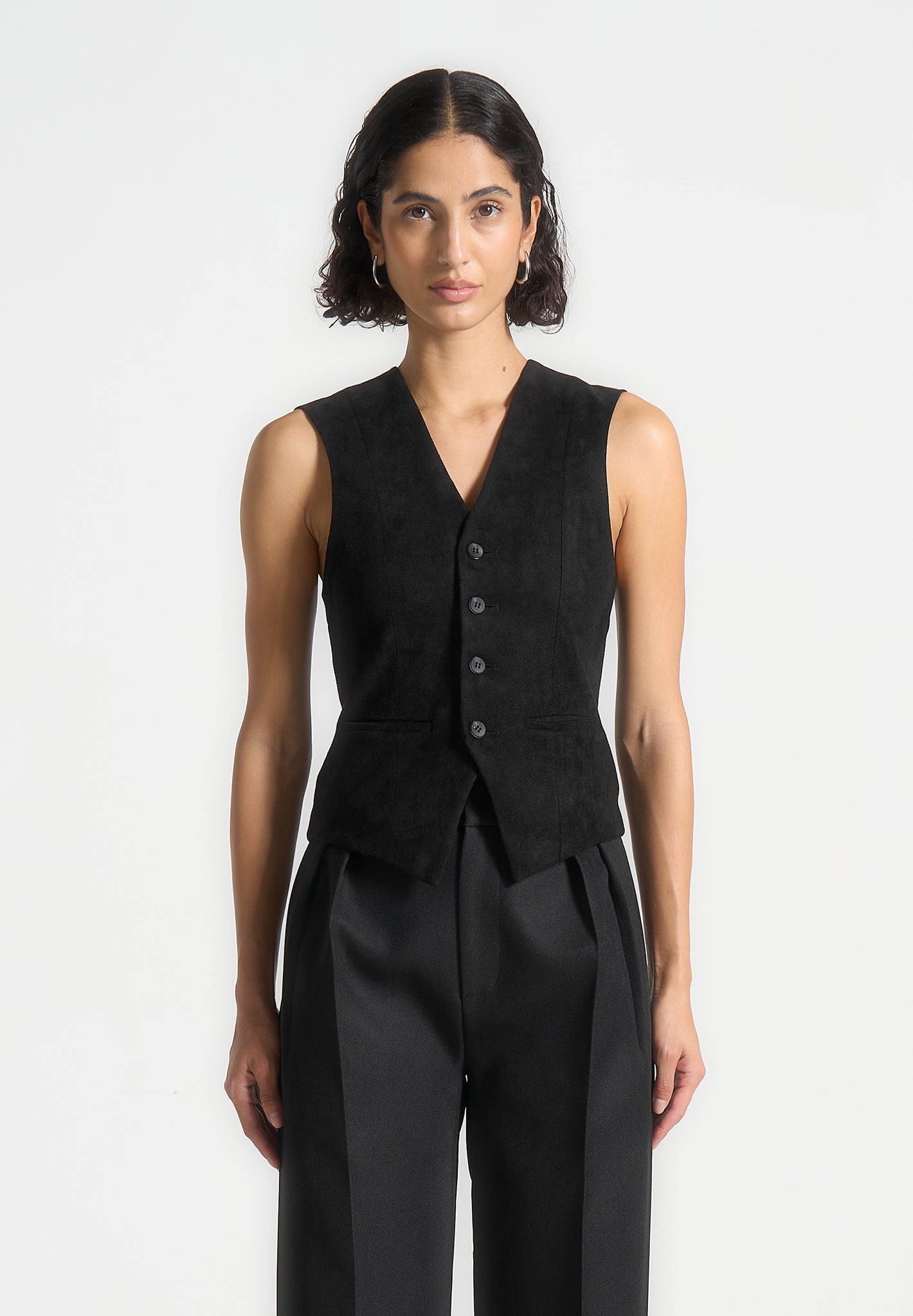 christine-suede-cinch-waistcoat-black