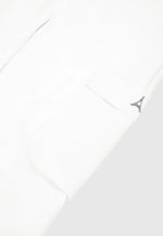 Mid Rise Cargo Pants - White