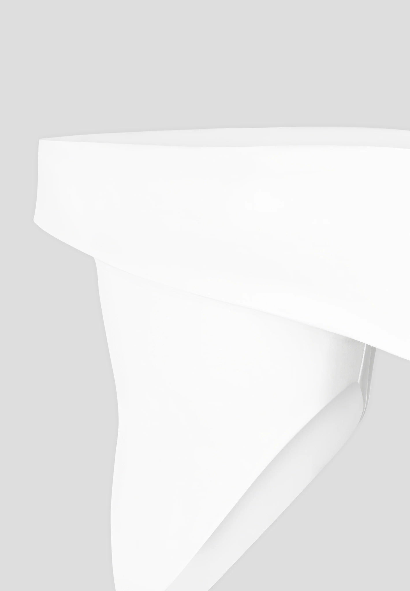 Angled Hem Bardot Top - Off White