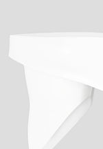 Angled Hem Bardot Top - Off White