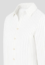 Sonia - Pinstripe Angled Shirt - White