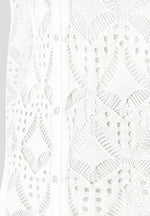 Knit Longline Cover Up Cardigan - Off White
