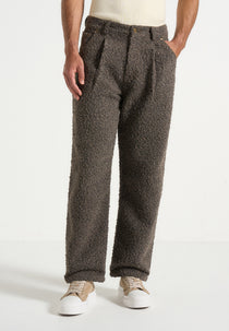 A⁠rnault - Boucle Pleated Jeans - Brown