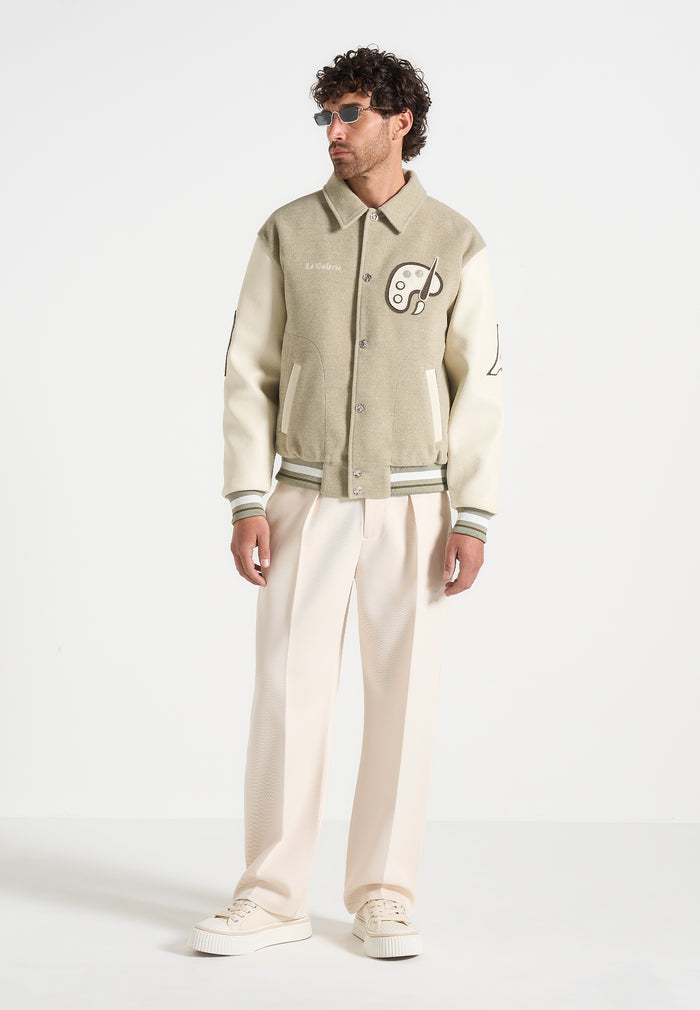 Le Galerie - Varsity Jacket - Sage