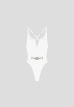 Eiffel Belted Swimsuit - Off White