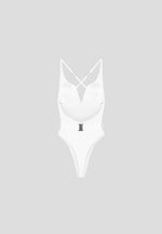 Eiffel Belted Swimsuit - Off White