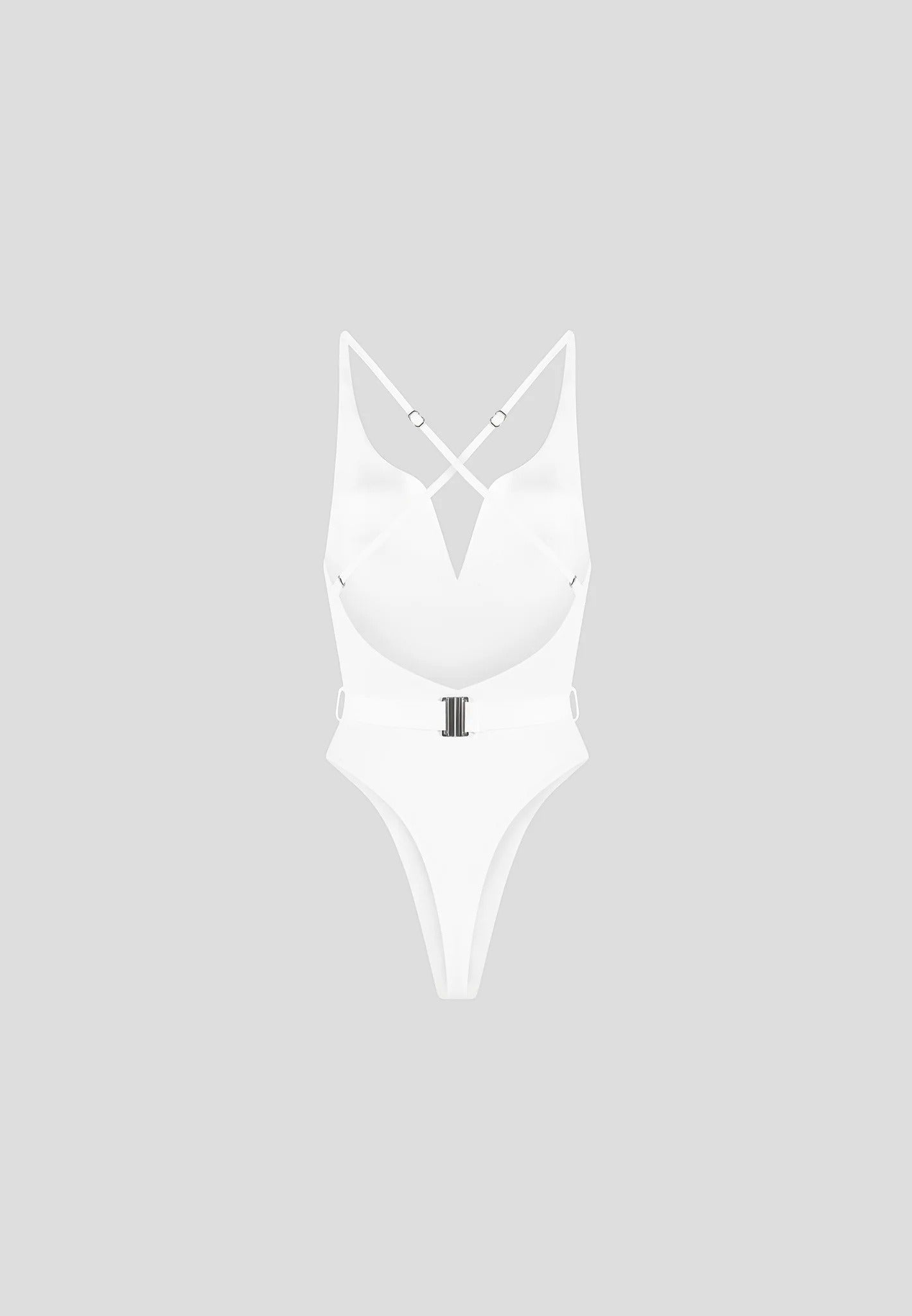 Eiffel Belted Swimsuit - Off White