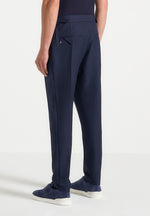 Hubert - Slim Fit Tailored Trousers - Navy