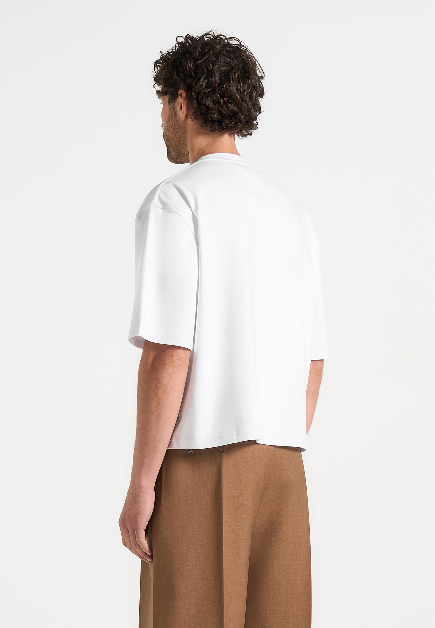 Boxy Cropped T-Shirt - White