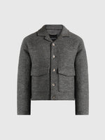 Aurel - Wool Jacket With Revere Collar - Grey
