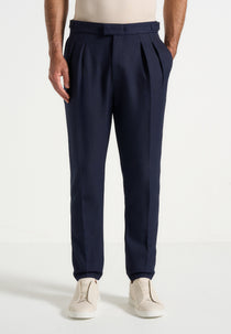 H⁠ubert - Slim Fit Tailored Trousers - Navy