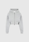 Josiane - Relaxed Zip Through Hoodie - Grey