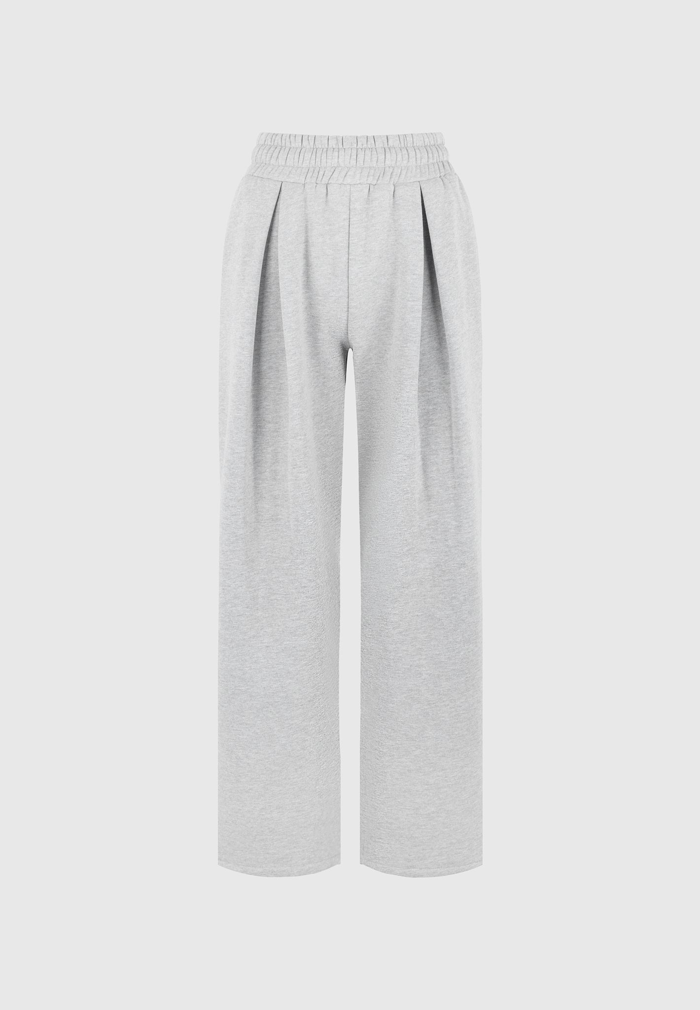 Fanny - Straight Leg Box Pleat Joggers - Grey