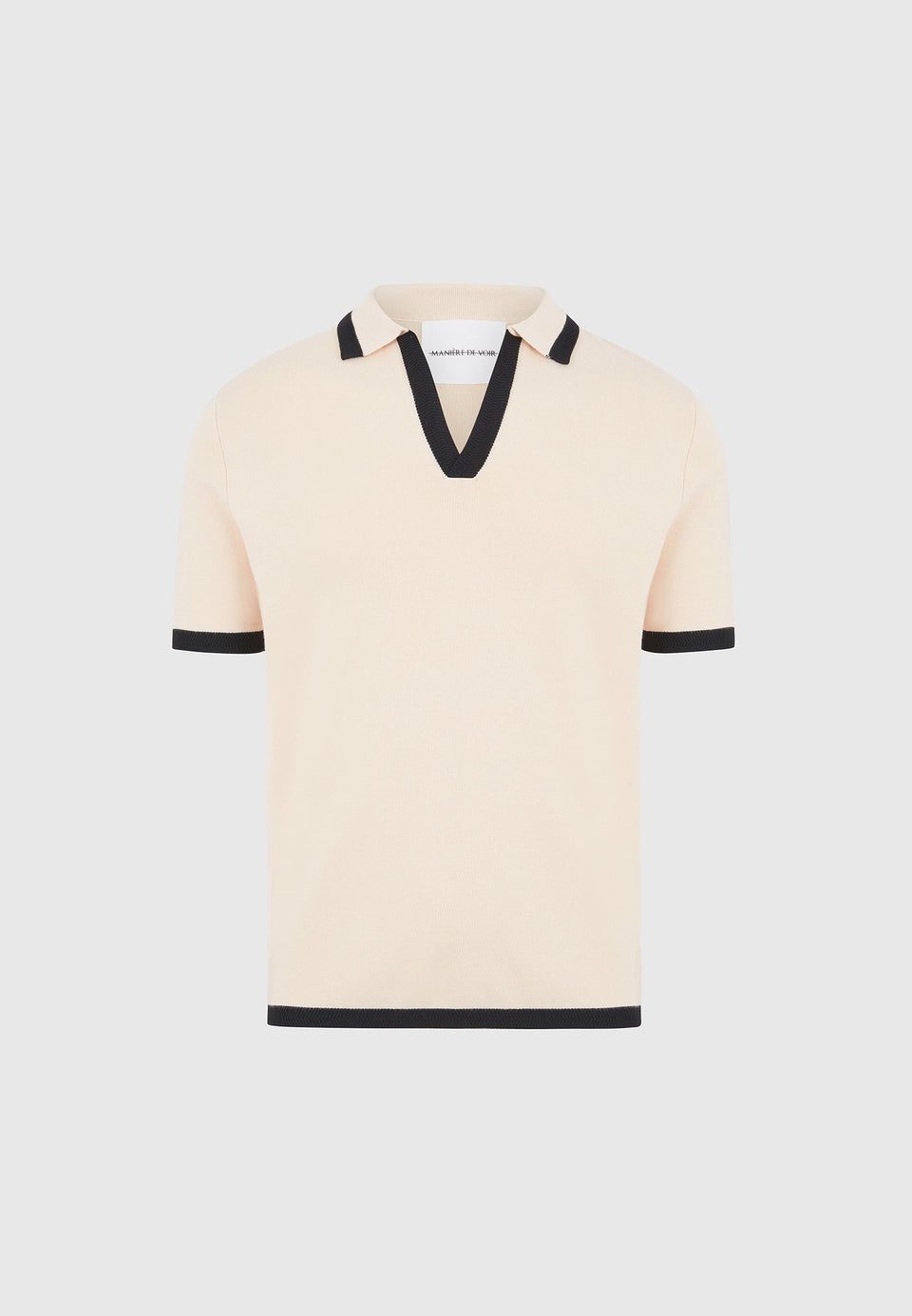 contrast-detail-knit-polo-shirt-cream