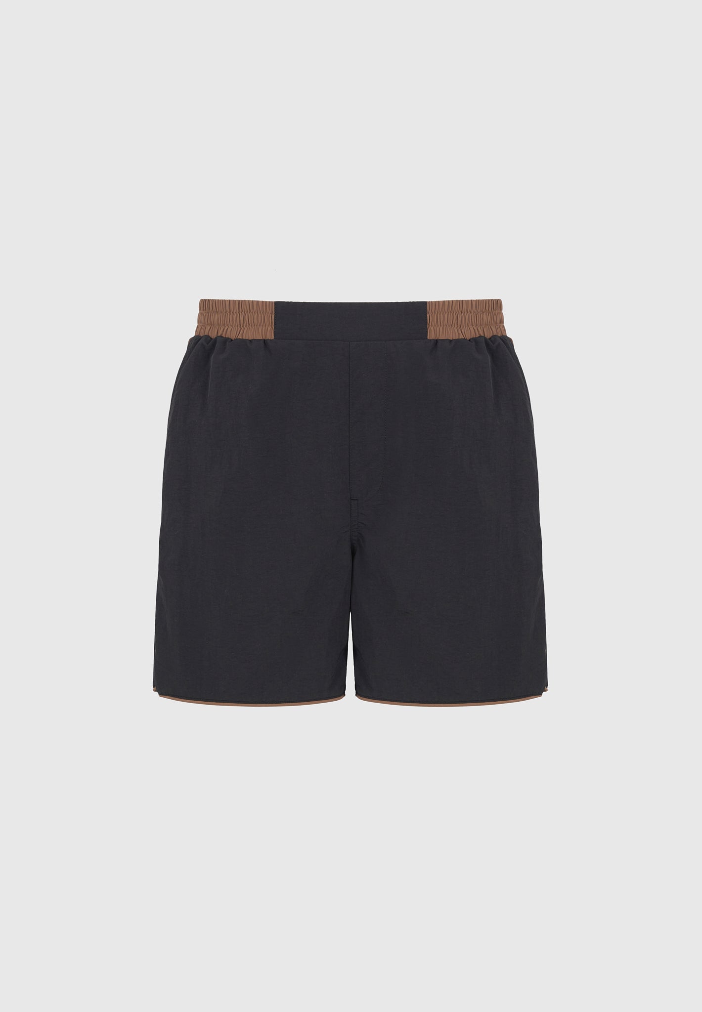 Ferdinand - Swim Shorts with Contrast Waistband - Black