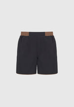 Ferdinand - Swim Shorts with Contrast Waistband - Black