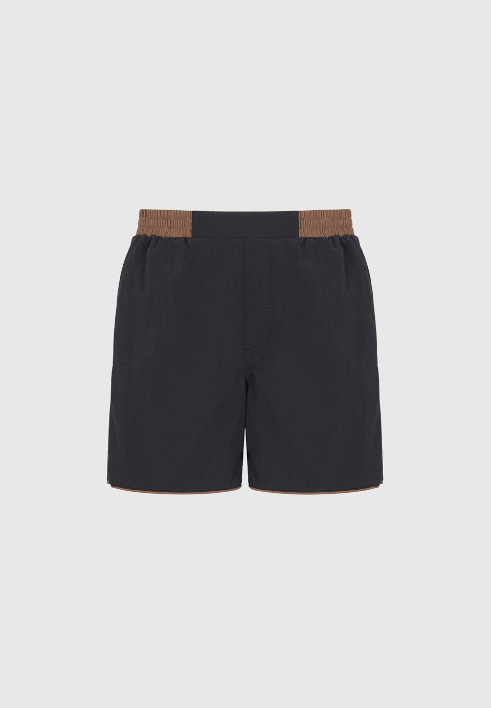 Ferdinand - Swim Shorts with Contrast Waistband - Black