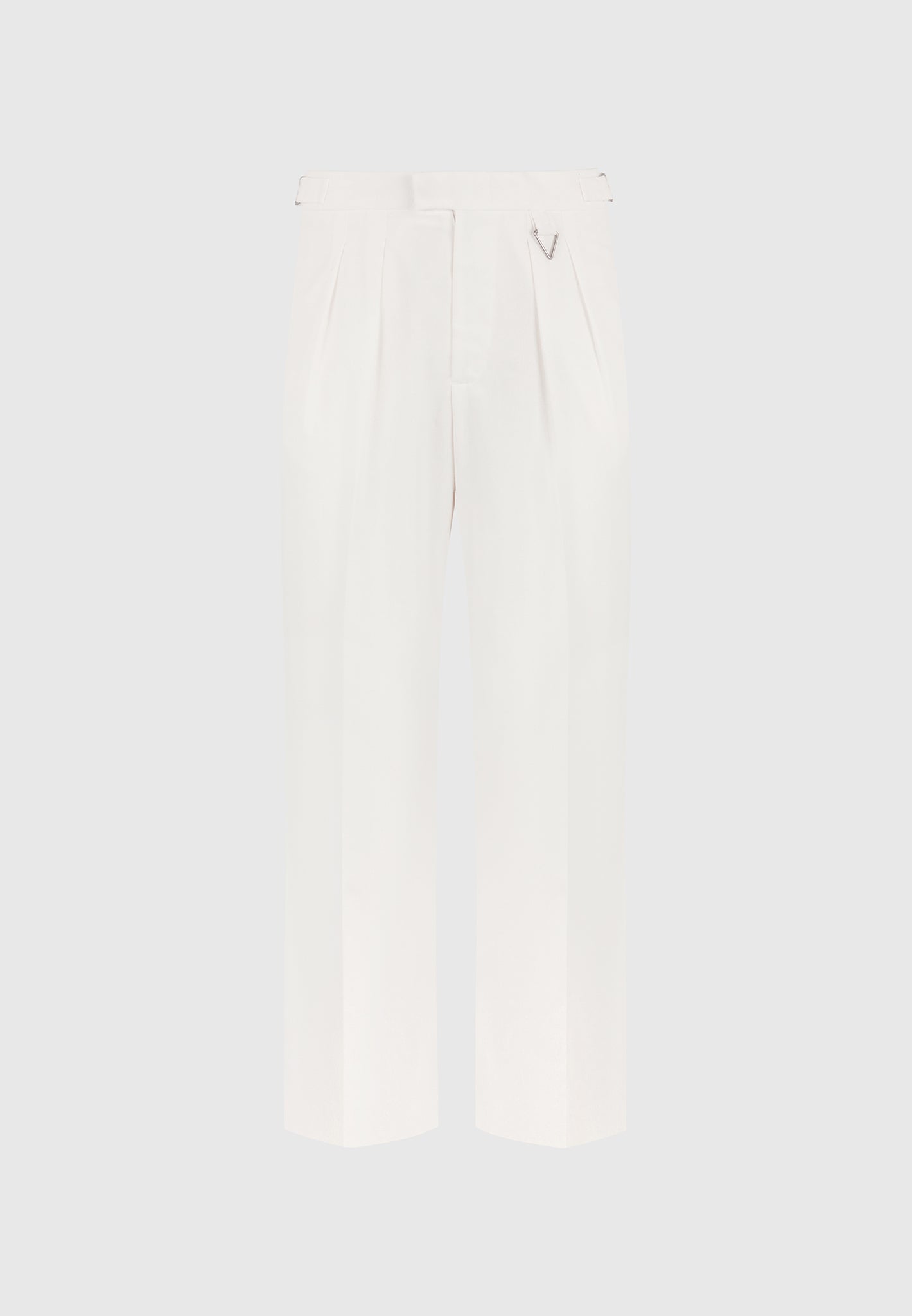 Pierre - Relaxed Fit Linen Pleated Trousers - White