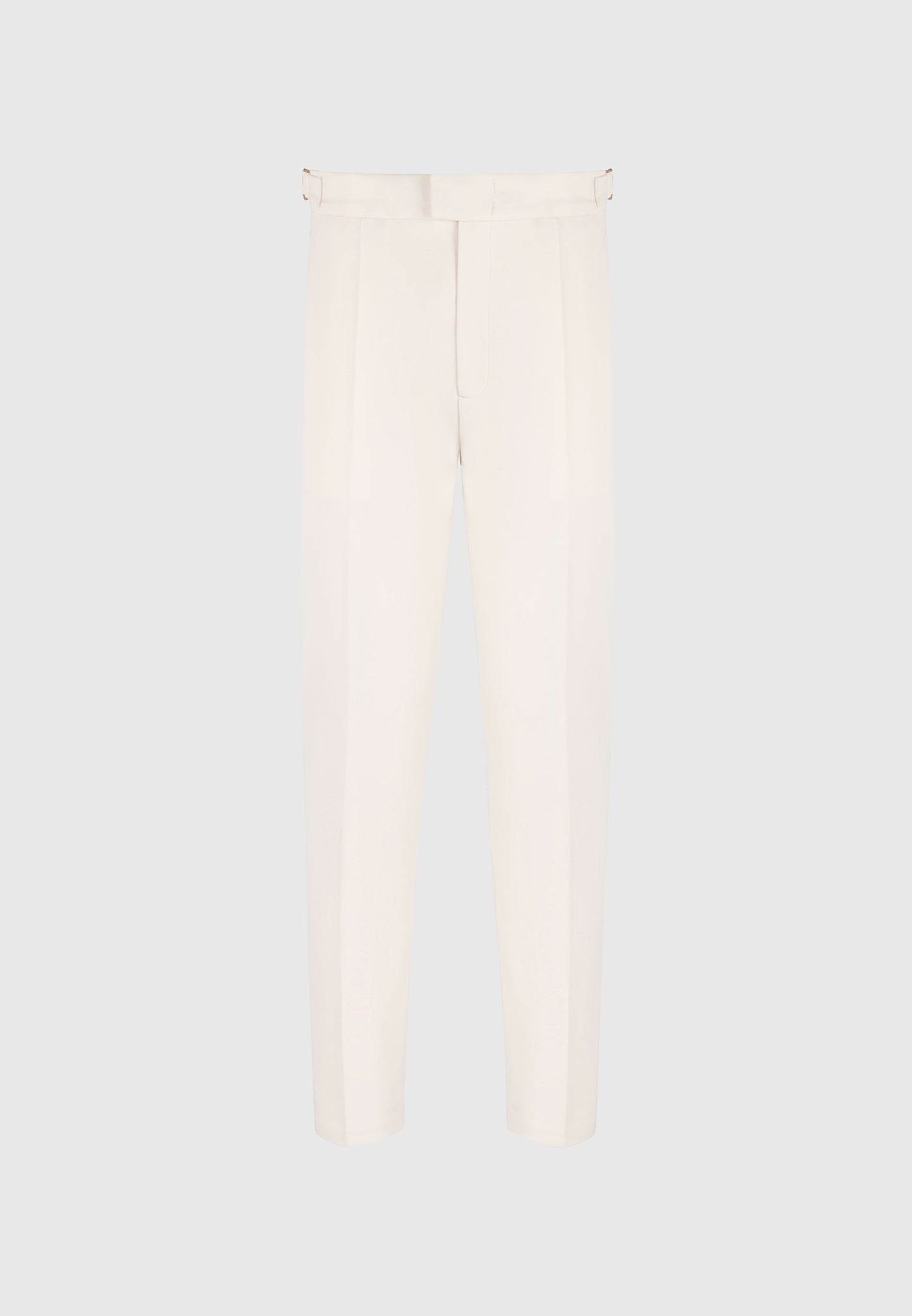 Hubert - Slim Fit Tailored Trousers - Cream