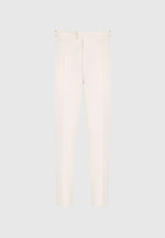 Hubert - Slim Fit Tailored Trousers - Cream