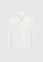 Alban - Satin Double Breasted Shirt - White