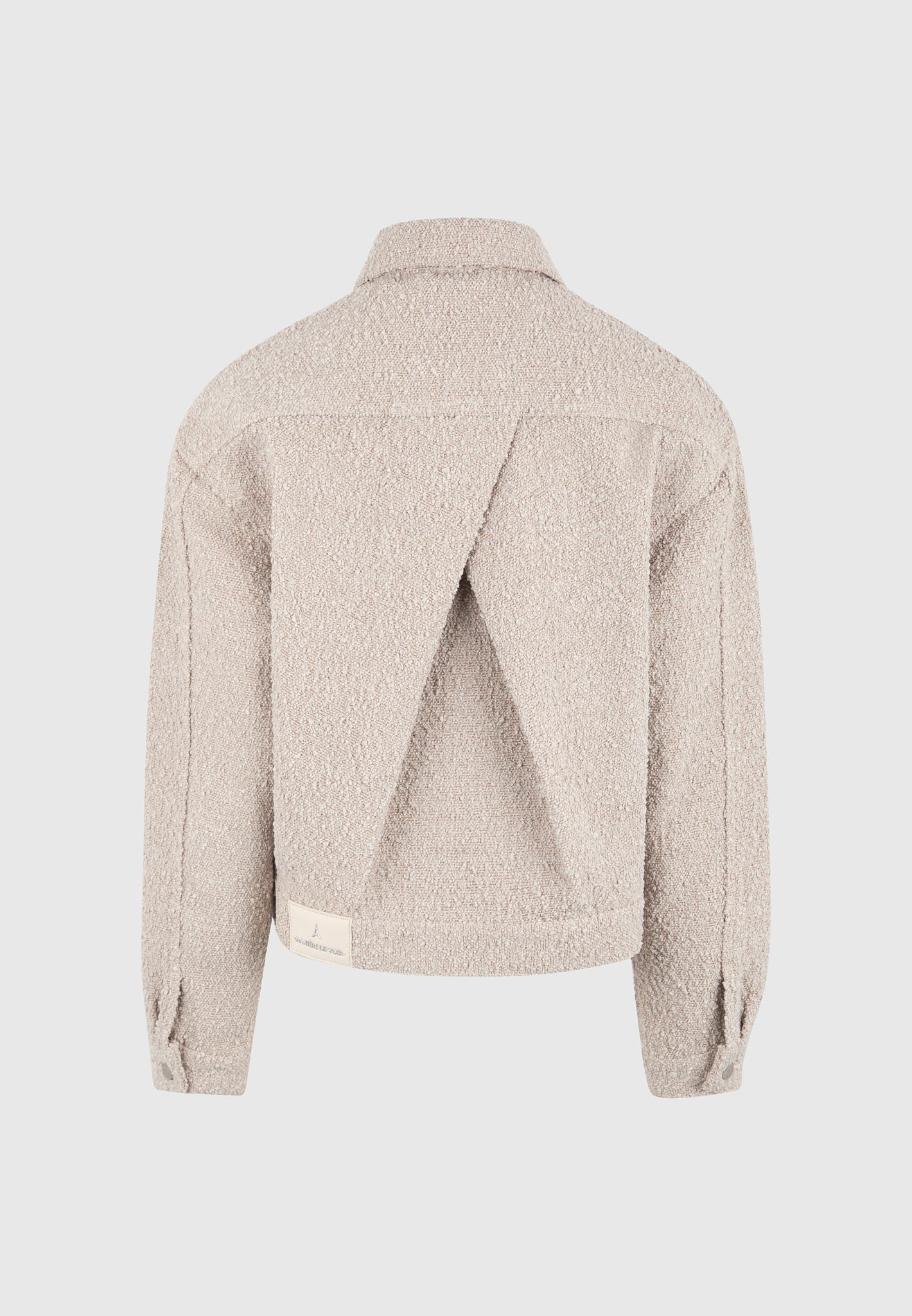Damien - Boucle Jacket with Back Pleat - Beige