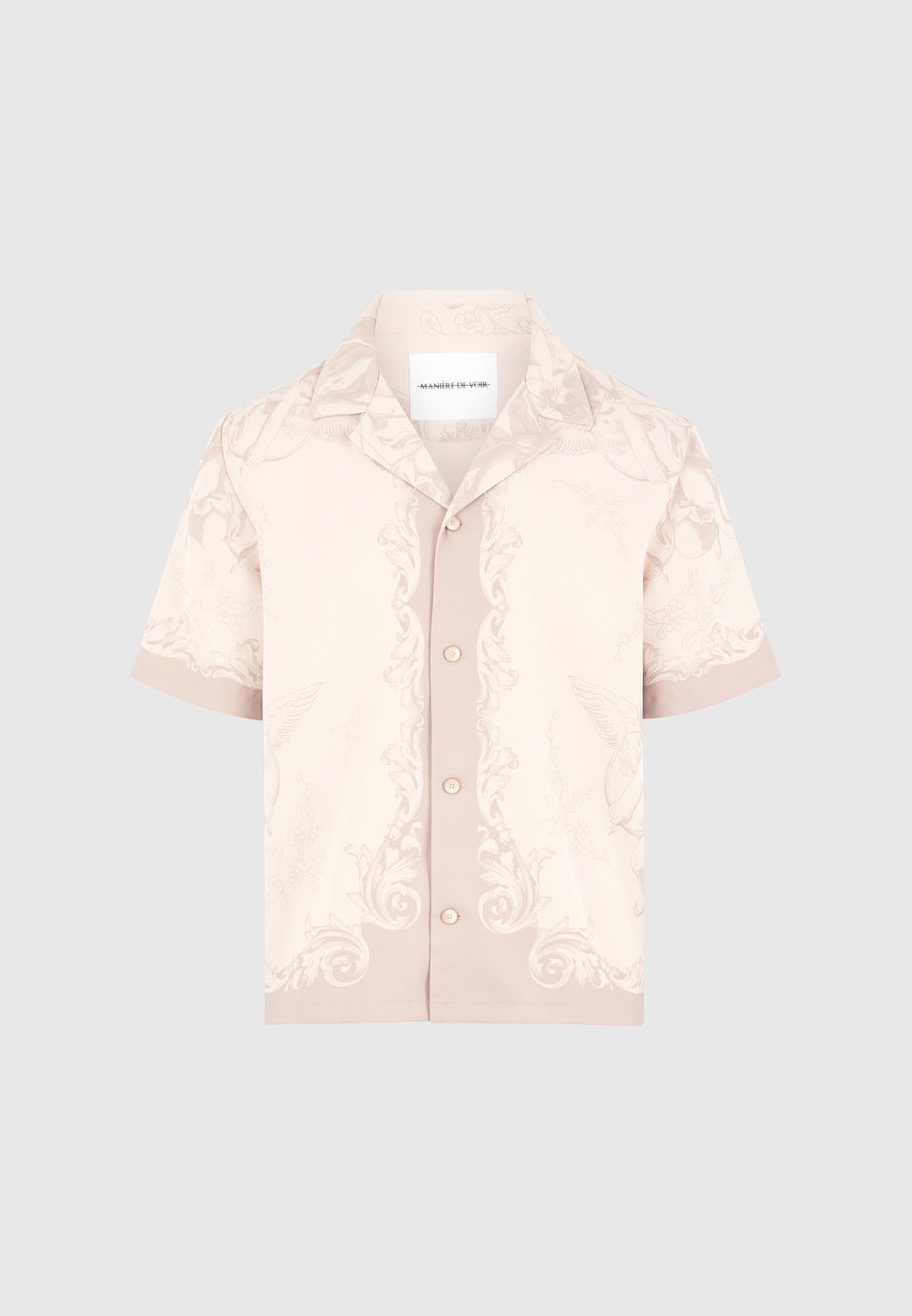 Marc - Signature Baroque Resort Shirt - Cream/Beige