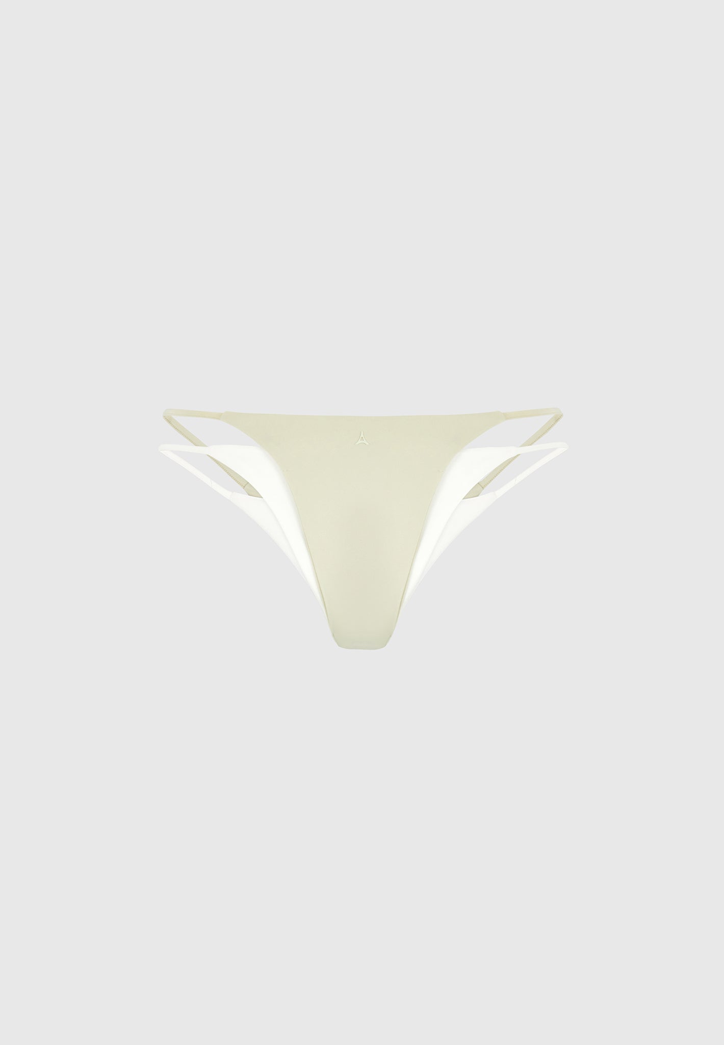 Nelly - Double Layer Bikini Bottoms - Sage/White