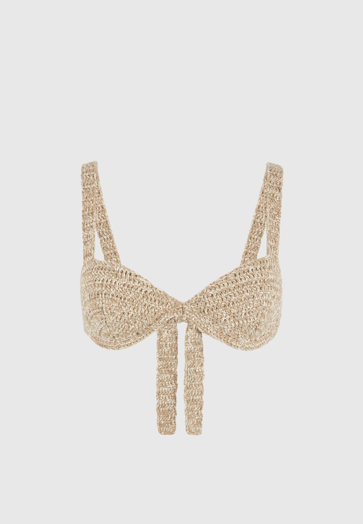 Tatiana - Crochet Bikini Top - Natural