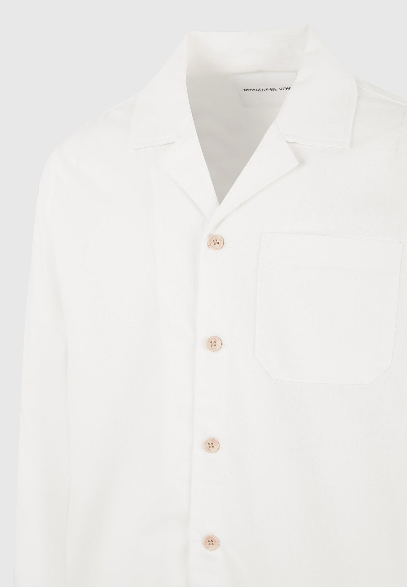 Constant - Linen Overshirt - White