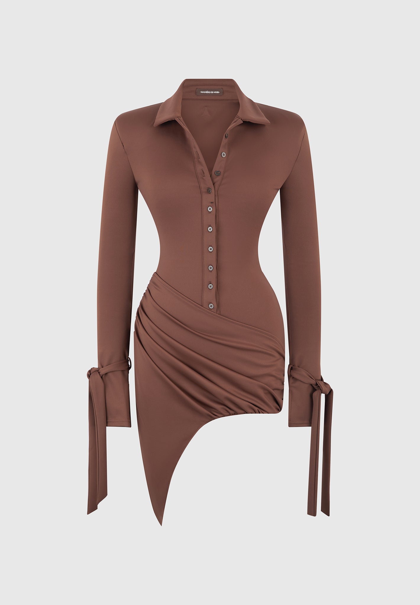 diane-draped-asymmetric-mini-dress-brown