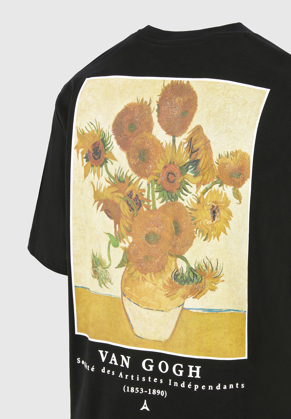 sunflowers-van-gogh-cotton-t-shirt-black