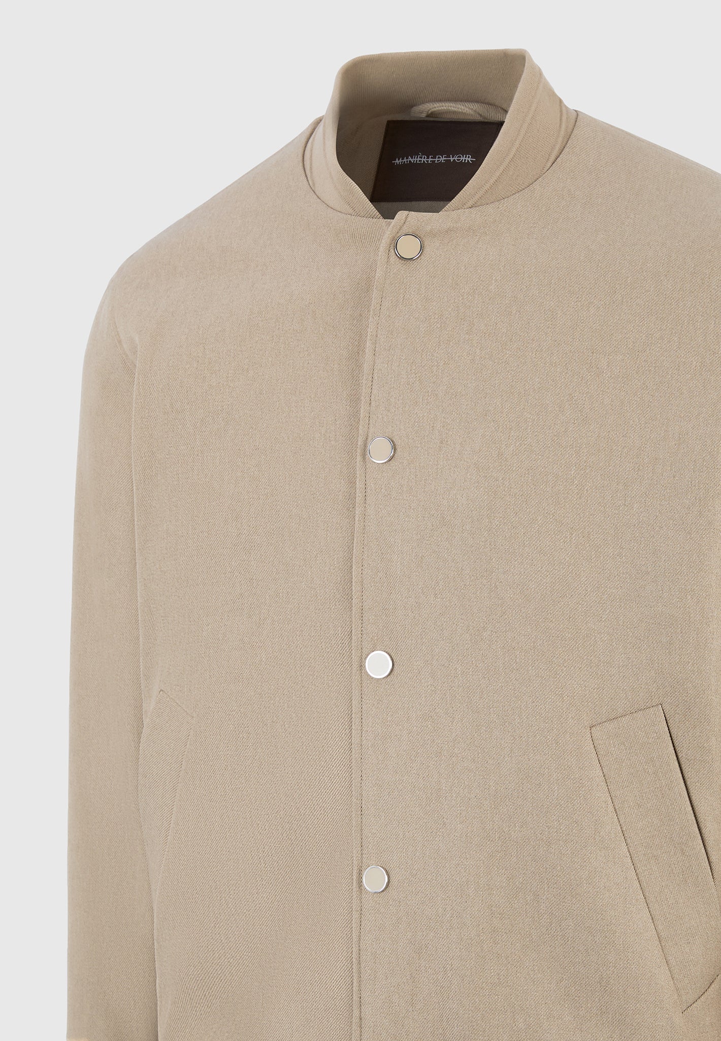 Savin - Tailored Bomber Jacket - Beige