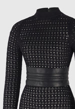 pointelle-knit-jumpsuit-with-belt-black